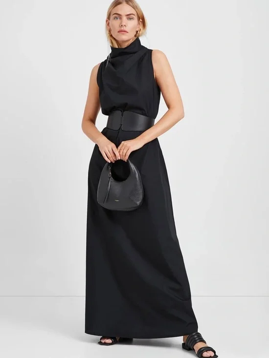 Sleeveless Black Maxi Dress - Picture 1 of 5